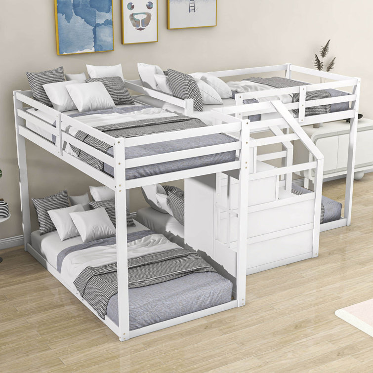 Harriet Bee Elron Twin Over Twin Triple / Quad Bunk Bed by Harriet Bee